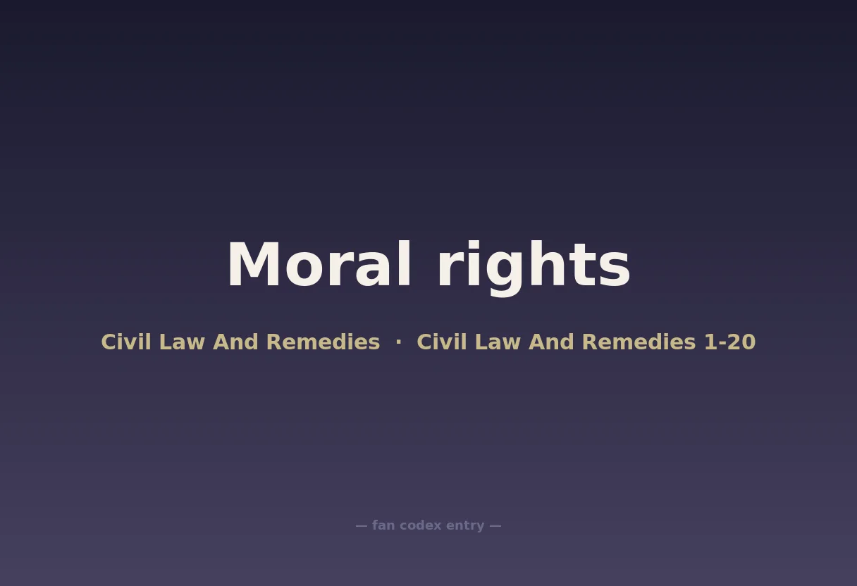 Moral rights