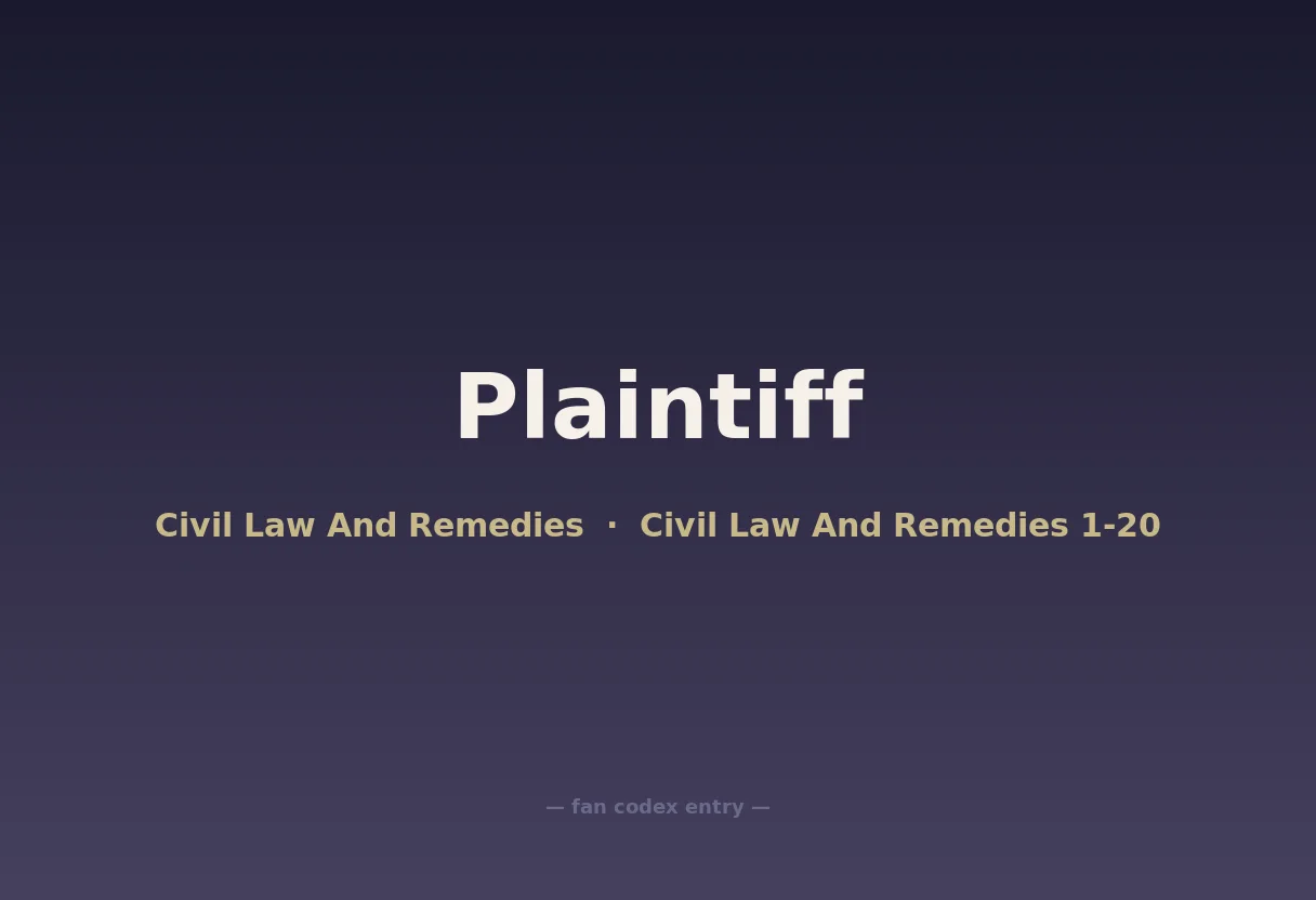 Plaintiff
