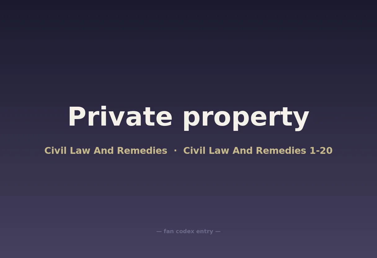 Private property